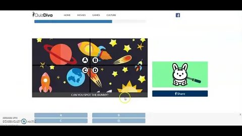 QuizDiva Spot The Bunny Quiz Answers 100% Correct - YouTube
