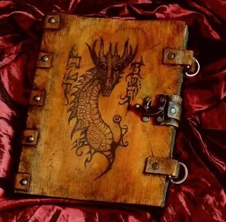 Necronomicon Book of the Dragon Dragon decor, Grimoire, Book