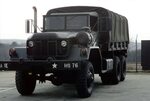 A left front view of an Army 2 1/2-ton cargo truck - NARA & 