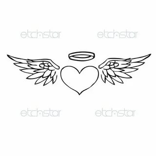 loveeee this Heart with wings tattoo, Halo tattoo, Wing tatt