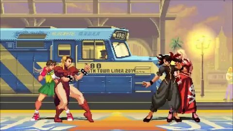 Queen Of Fighter 2 M.U.G.E.N TaG Team Arcade playthrough - Y