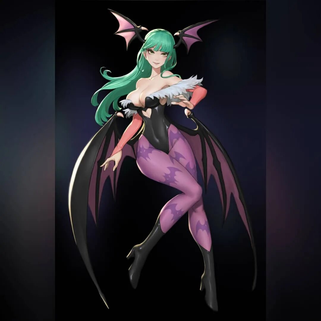 Strangely'in Instagram gönderisi: "😊 Artist: @jigahong #morrigan #capcom.