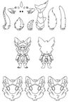 F2U Protogen Ref Lineart by Dance-To-Forget -- Fur Affinity 
