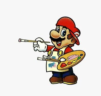 Mario Paint Mario, HD Png Download , Transparent Png Image -