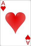 Ace of heart playing card, Bermain kartu permainan Kartu Gug