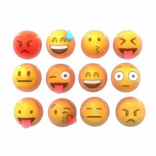 Emoji Smile Pack 3D model CGTrader