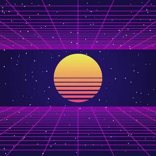 Retro Neon Background Vector Art, Icons, and Graphics for Fr