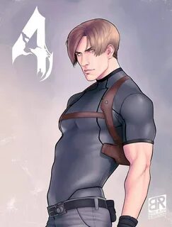 RE4 Leon S Kennedy Art Print Etsy