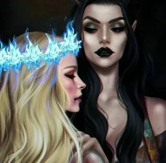 Aelin and Maeve Throne of glass fanart, Throne of glass char