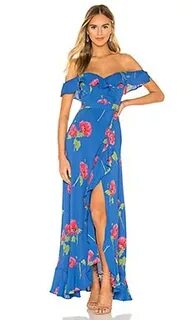 Макси платье monica - flynn skye (синий) купить в интернет-м