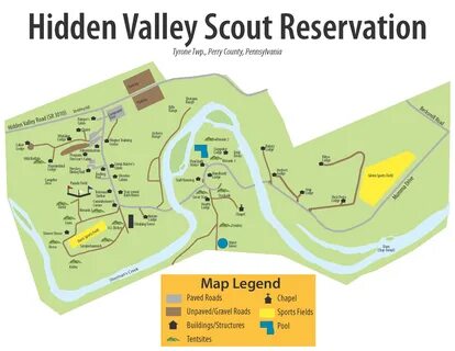 Hidden Valley Scout Reservation Map - New Birth of Freedom C