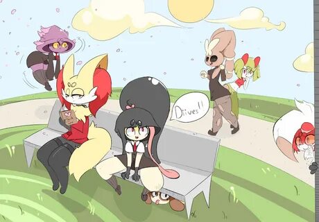 Gaghiel and her friends ! by Honowyn Submission Inkbunny, th