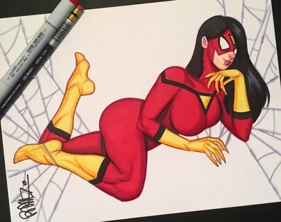 Scott Blair Art в Твиттере: "Spider-Woman Jessica Drew custo