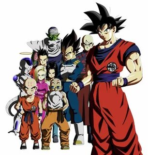 Team Universe 7 from 11th ending song Dragon ball artwork, A