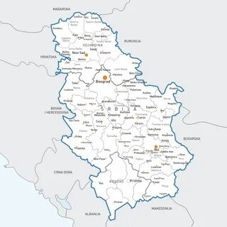 Mapa Cele Srbije - superjoden