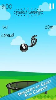 Android için Stickman Trampoline FREE Backflip Jump Flip Mas