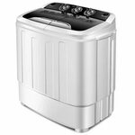 Gymax Compact Mini Twin Tub 8lbs Washing Machine Washer Spin