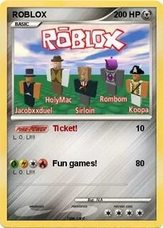 Pokémon ROBLOX 65 65 - Ticket! - My Pokemon Card