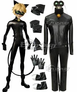 Miraculous Ladybug Adrien Cat Noir Cosplay Costume - купити 