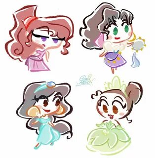 princess Chibi disney, Disney, Disney princess fan art