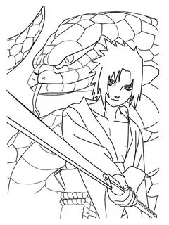 Sasuke Coloring Pages