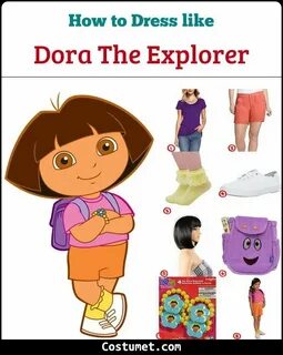 Dora the Explorer, Boots & Diego Costume for Cosplay & Hallo