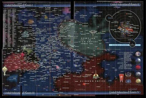 9 #Maps of #Science #Fiction - Star Trek - United Federation