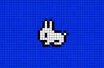 Bunny Pixel Art Cross stitch art, Pixel art grid, Pixel art