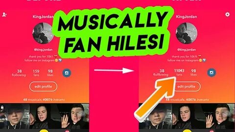 Musically Fan Hilesi 2018 - Bedava Musically Takipçi Hilesi 