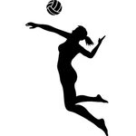 Volleyball Spike Drawing Related Keywords & Suggestions - Vo
