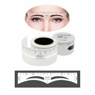 Buy ELEVEN EVER Disposable Eyebrow Ruler Sticker, 50Pcs Eyeb