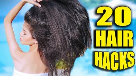 20 HAIR HACKS Every Girl Should Know 💋 2016 Hair hacks, Beau