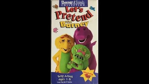 Let's Pretend With Barney (Full 1993 Barney Home Video VHS) 