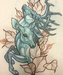 Deer tattoo, Nature tattoos, Tattoo drawings