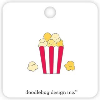 Doodlebug Design So Much Pun Popcorn Collectible Pins