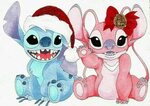 Cute Stitch And Angel Drawing