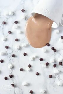 We love edible slime and this edible hot chocolate slime rec