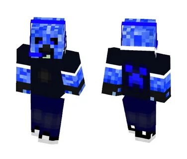 Download Blue creeper hoodie Minecraft Skin for Free. SuperM