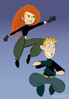 Kim Possible and Ron Stoppable by VictorHugo on DeviantArt K