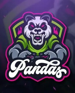 Panda Gaming Sport and Esport Logo Template AI, EPS Logo tem