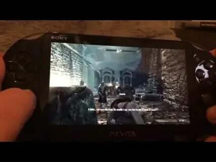 Skyrim on PS Vita - YouTube