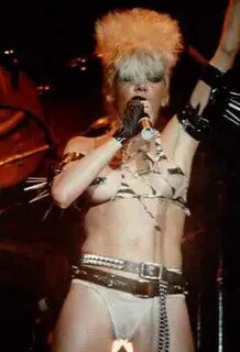 Wendy O. Williams & The Plasmatics Chain Sawing A Guitar In 