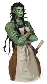 Orc and Half-Orc D&D Character Dump Character art, Female or