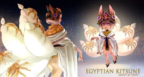 Egypt kitsune adoptable by Nrp_Nroppa -- Fur Affinity dot net