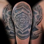 80 Stone Tattoo Designs For Men - Carved Rock Ink Ideas