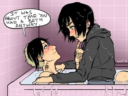 frerard fanart -how cute! Frerard My chemical romance, Emo b