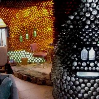 Earth ships Bottle wall, Earthship, Bottle house