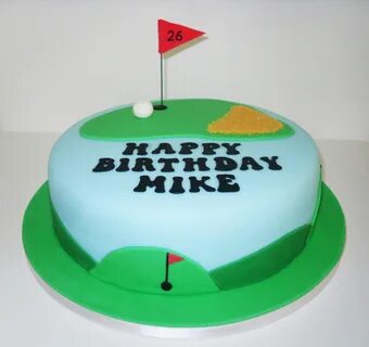 Mike's Golf Cake by The Coloured Bubble Cakery - Find us on 