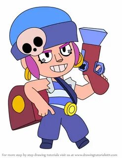 Learn How to Draw Penny from Brawl Stars (Brawl Stars) Step 