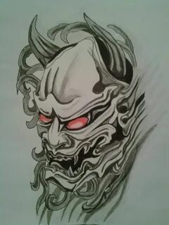 Oni Face by xXxBATxXx on DeviantArt Japanese demon tattoo, J